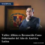 Valdez Albizu es Reconocido Como Gobernador del Año