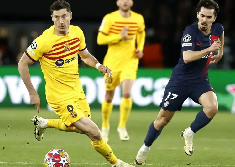 Imagen del partido de Champions League entre el Barcelona y el PSG