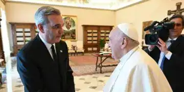 Luis Abinader y el Papa Francisco