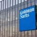 New York, NY, USA. May 2, 2022. Editorial Use Only, 3D CGI. Goldman Sachs Signage Logo on Top of Glass Building. Workplace of Investment Banking Company Office Headquarters.