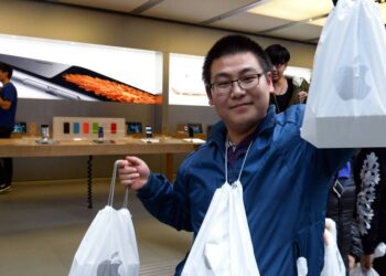 Venta de iPhones en China (Fuente: Externa)