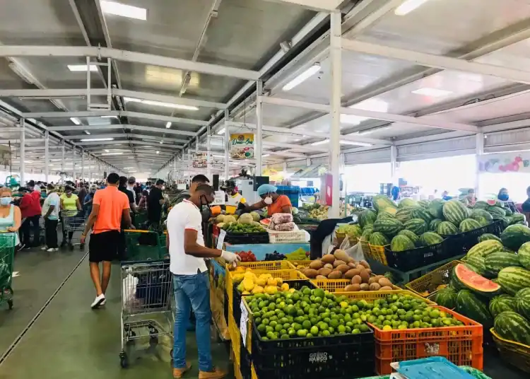 Gente comprando en el Merca de Santo Domingo (Fuente:Externa)