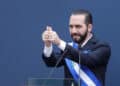 New Salvadoran President Nayib Bukele speaks after receiving the presidential sash during a swearing-in ceremony in San Salvador, El Salvador June 1, 2019. REUTERS/Jose Cabezas
