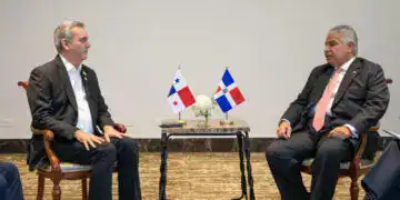 Abinader con el Presidente Electo de Panamá