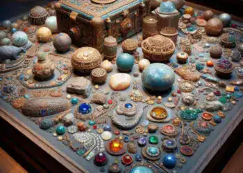 Piedras preciosas. Fuente: Bing AI.