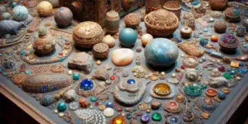 Piedras preciosas. Fuente: Bing AI.