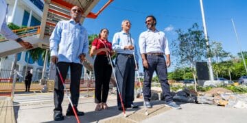 APAP y ADN rehabilitan accesos inclusivos de la Kennedy con Máximo Gómez