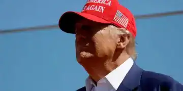 Foto de Donald Trump con gorra de MAGA