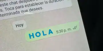 Letras azules whatsapp