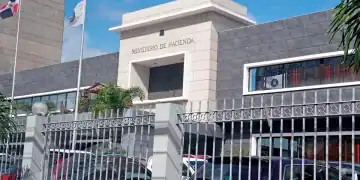 Fachada del Ministerio de Hacienda de la República Dominicana