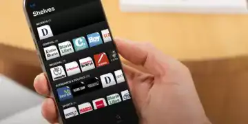 Imagen del stan de periódicos donde sale diario financiero rd