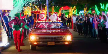 Santa Claus en la Inauguración De la Villa de Navidad 2024