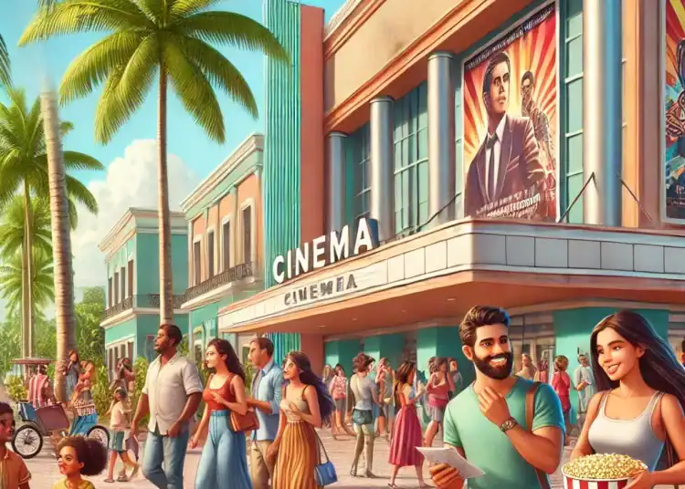 Imagen ilustrativa de la gente yendo al cine copia