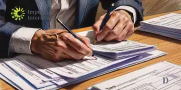 Imagen ilustrativa declarando impuestos (Diario Financiero RD)