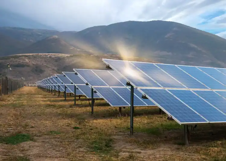 Foto de paneles solares