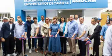 Vicepresidenta Raquel Peña Inaugurando obras en San Cristóbal