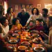 Familia latina celebrando thanksgiving con amigos / Generado con IA de Diario Financiero RD