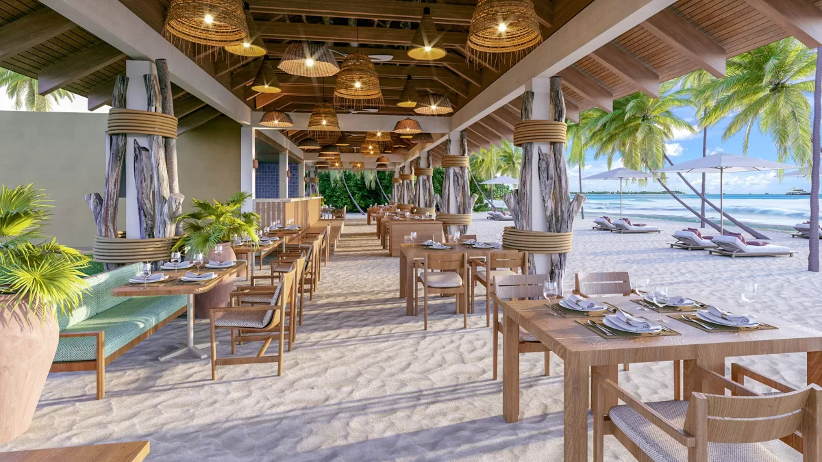 Restaurante de playa del hotel Zel Punta Cana