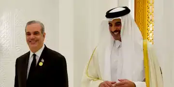 Presidente Abinader con Emir de Qatar