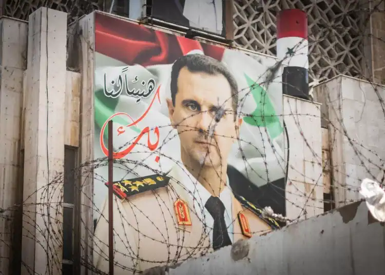 Damascus,,Syria,-,May,,2023:,Poster,With,Syrian,President,Bashar