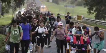 Caravana de inmigrantes de México hacia Estados Unidos / Fuente Externa