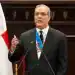 El presidente de la República Dominicana, Luis Abinader, pronuncia un discurso durante las celebraciones del Día de la Independencia en la Asamblea Nacional en Santo Domingo el 27 de febrero. Fotógrafo: Francesco Spotorno/AFP/Getty Images