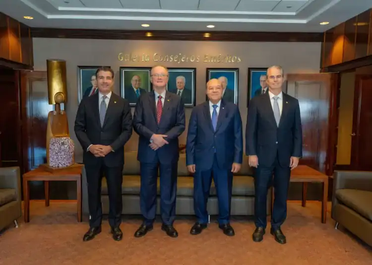 Señores Christopher Paniagua, Manuel A. Grullón, Manuel E. Jiménez F. y René Grullón F. (Fuente: Externa) - DIARIO FINANCIERO