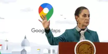 Sheinbaum desafía a Google por el ‘Golfo de América’ en Maps (Fotomontaje DIARIO FINANCIERO)