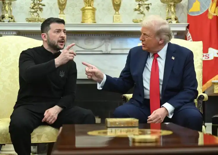 Trump interrumpe reunión con Zelensky en la Casa Blanca / Fuente: Redes Sociales, vía DIARIO FINANCIERO