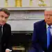 El presidente de Estados Unidos, Donald Trump, se reúne con el presidente francés, Emmanuel Macron, en la Casa Blanca en Washington (REUTERS/Brian Snyder)