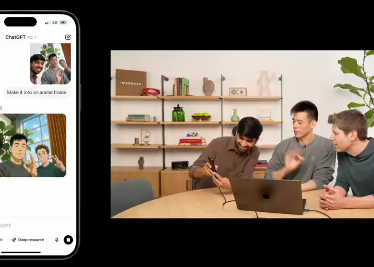 Miembros de Open IA creando imágenes al estilo Studio Ghibli,