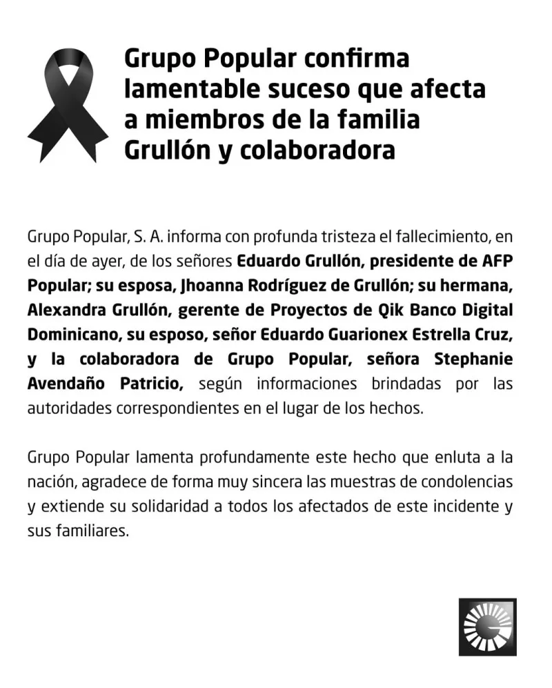 El Grupo Popular confirmó la pérdida de directivos y familiares 
