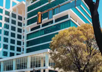 Vista externa de las oficinas del Área de Banca Privada del Banco Popular Dominicano.