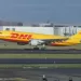 DHL Aviation - EAT Leipzig - European Air Transport Airbus A300 Cargo airplane as seen during take off on rotation phase at Brussels Zaventem International Airport BRU EBBR in Belgium. The A300B4-622R(F) wide body freighter jet airplane has the registration D-AEAT. DHL aviation airways is part of DHL Express owned by Deutsche Post and provides Express Logistics, Air Freight based in Bonn, Germany. (Photo by Nicolas Economou/NurPhoto via Getty Images)