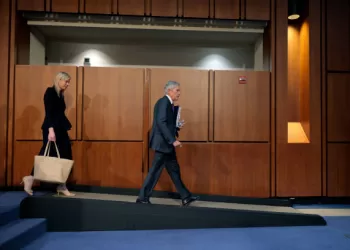 WASHINGTON, DC - FEBRUARY 11: Federal Reserve Chair Jerome Powell arrives to testify before the Senate Banking Committee in the Hart Senate Office Building on Capitol Hill on February 11, 2025 in Washington, DC. Powell reported to lawmakers about the Fed's continuing efforts to tame inflation and how and when to ease borrowing costs in the face of new tariffs, possible tax cuts and other institutional moves by the administration of President Donald Trump. (Photo by Chip Somodevilla/Getty Images)