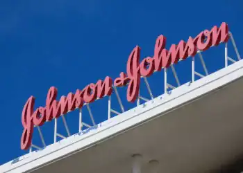 MADRID, SPAIN - JANUARY 2025:  Johnson and Johnson American multinational of medical, pharmaceutical and perfumery products headquartes on 28 January 2025 in Madrid, Spain. (Photo by Cristina Arias/Cover/Getty Images)