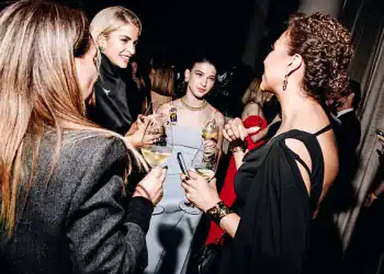 Caroline Daur, Phoebe Gates at the Tiffany Blue Book Gala held at The Metropolitan Museum of Art on April 25, 2025 in New York, New York. (Photo by Nina Westervelt/WWD via Getty Images)