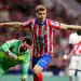 MADRID, SPAIN - APRIL 24: Alexander Sorloth of Atletico de Madrid celebrates scoring his team's first goal during the LaLiga match between Atletico de Madrid and Rayo Vallecano at Riyadh Air Metropolitano on April 24, 2025 in Madrid, Spain.  (Photo by Aitor Alcalde/Getty Images)