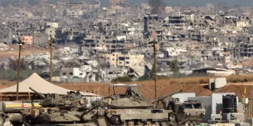 Israeli troops deploy at a position by Israel's border with the Gaza Strip on May 20, 2025. Israel's military has announced the expansion of its operations, saying it is aimed at "achieving all the war's objectives" including releasing hostages and "the defeat of Hamas", the Palestinian movement that runs Gaza. (Photo by Jack GUEZ / AFP)