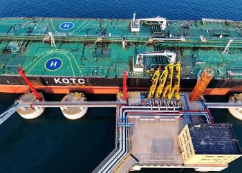 A foreign oil tanker unloads imported crude oil in Qingdao City, Shandong Province, China, on May 11, 2025. (Photo by Costfoto/NurPhoto via Getty Images)