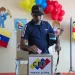 MIRANDA, VENEZUELA - MAY 25: A motorcyclist exercises his right to vote during election day in Miranda, Venezuela, on May 25, 2025. (Photo by Ivan Mcgregor/Anadolu via Getty Images)
