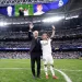 MADRID, SPAIN - MAY 24:  Carlo Ancelotti and Luka Modric of Real Madrid greets the supporters after the La Liga match between Real Madrid CF and Real Sociedad de Fútbol at Estadio Santiago Bernabeu on May 24, 2025 in Madrid, Spain. (Photo by Antonio Villalba/Real Madrid via Getty Images)
