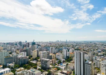 Aerial,Panoramic,Cityscape,Of,Santo,Domingo,,Dominican,Republic.,City,Downtown