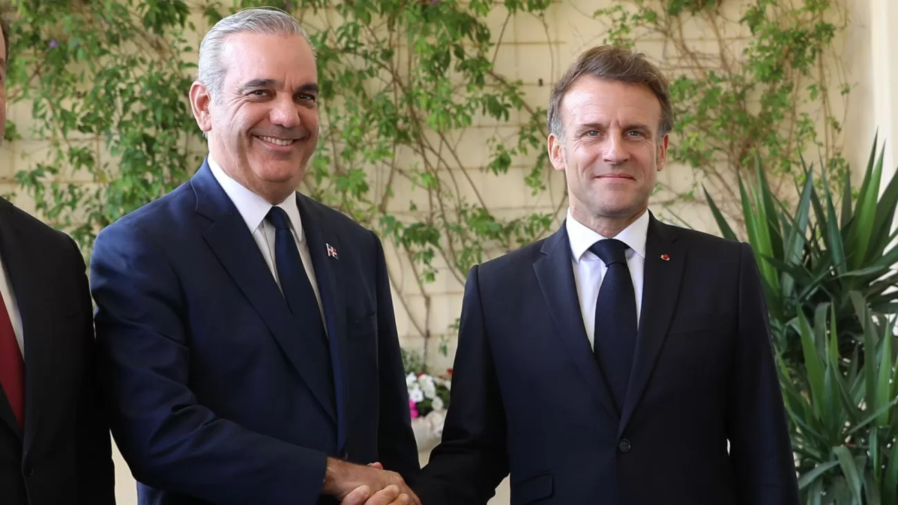 Luis Abinader y Emmanuel Macron Luis Abinader y Emmanuel Macron