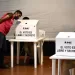 MEXICO CITY, MEXICO - MAY 06: People in pre-trial detention cast a vote at a polling in the facility set up for early voting as part of the Concurrent Electoral Process 2023-2024 at Reclusorio Norte on May 06, 2024 in Mexico City, Mexico. It is the first time preventive prison detainees in the jail will get the opportunity for early voting in Mexico. The exercise of voting will grant this right to a nominal list of 1862 people, who will be able to elect the presidency of Mexico, Head of Government, Deputations to the Congress of the CDMX, and the mayor's office where the penitentiary center is located. (Photo by Haarón Álvarez/ObturadorMX/Getty Images)