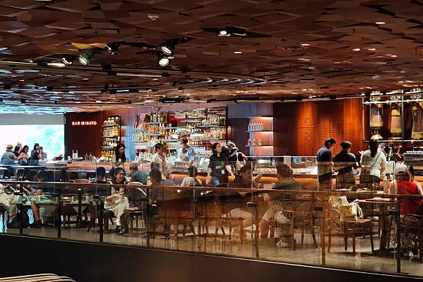 Customers consume in the Starbucks Reserve Roastery in Shanghai, China, on May 15, 2025. (Photo by Costfoto/NurPhoto via Getty Images)