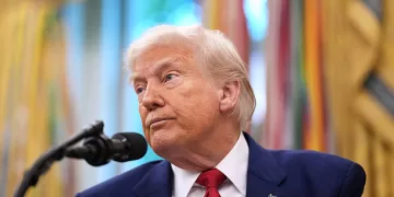 WASHINGTON, DC - MAY 28: U.S. President Donald Trump speaks during a swearing in ceremony for interim U.S. Attorney for Washington, D.C. Jeanine Pirro in the Oval Office of the White House on May 28, 2025 in Washington, DC. Trump has announced Pirro, a former Fox News personality, judge, prosecutor, and politician, after losing support in the Senate for his first choice, Ed Martin, over his views on the January 6, 2021 attack on the U.S. Capitol. (Photo by Andrew Harnik/Getty Images)
