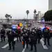 LOS ANGELES, CALIFORNIA - JUNE 10: California Highway Patrol officers and police are seen as curfew was declared by Governor Newsom between 8.00PM to 6:00AM after mass anti-ICE protest in Los Angeles, California on June 10, 2025 amid protests over immigration raids. (Photo by Tayfun Coskun/Anadolu via Getty Images)