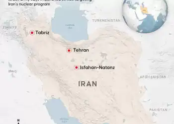 ANKARA, TURKIYE - JUNE 13: An infographic titled "Israeli army launches strikes on Iran" created in Ankara, Turkiye on June 13, 2025. Israeli army says it launched strikes targeting Iran's nuclear program. (Photo by Yilmaz Yucel/Anadolu via Getty Images)