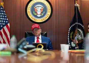 WASHINGTON, DC - JUNE 21: (EDITOR'S NOTE: This Handout image was provided by a third-party organization and may not adhere to Getty Images' editorial policy.) In this handout provided by the White House, U.S. President Donald Trump and Secretary of State Marco Rubio (R) sit in the Situation Room as they monitor the mission that took out three Iranian nuclear enrichment sites, at the White House on June 21, 2025 in Washington, DC. According to the Pentagon, three of Iran’s nuclear sites sustained “severe damage” from the U.S. strikes.   (Photo by Daniel Torok/The White House via Getty Images)